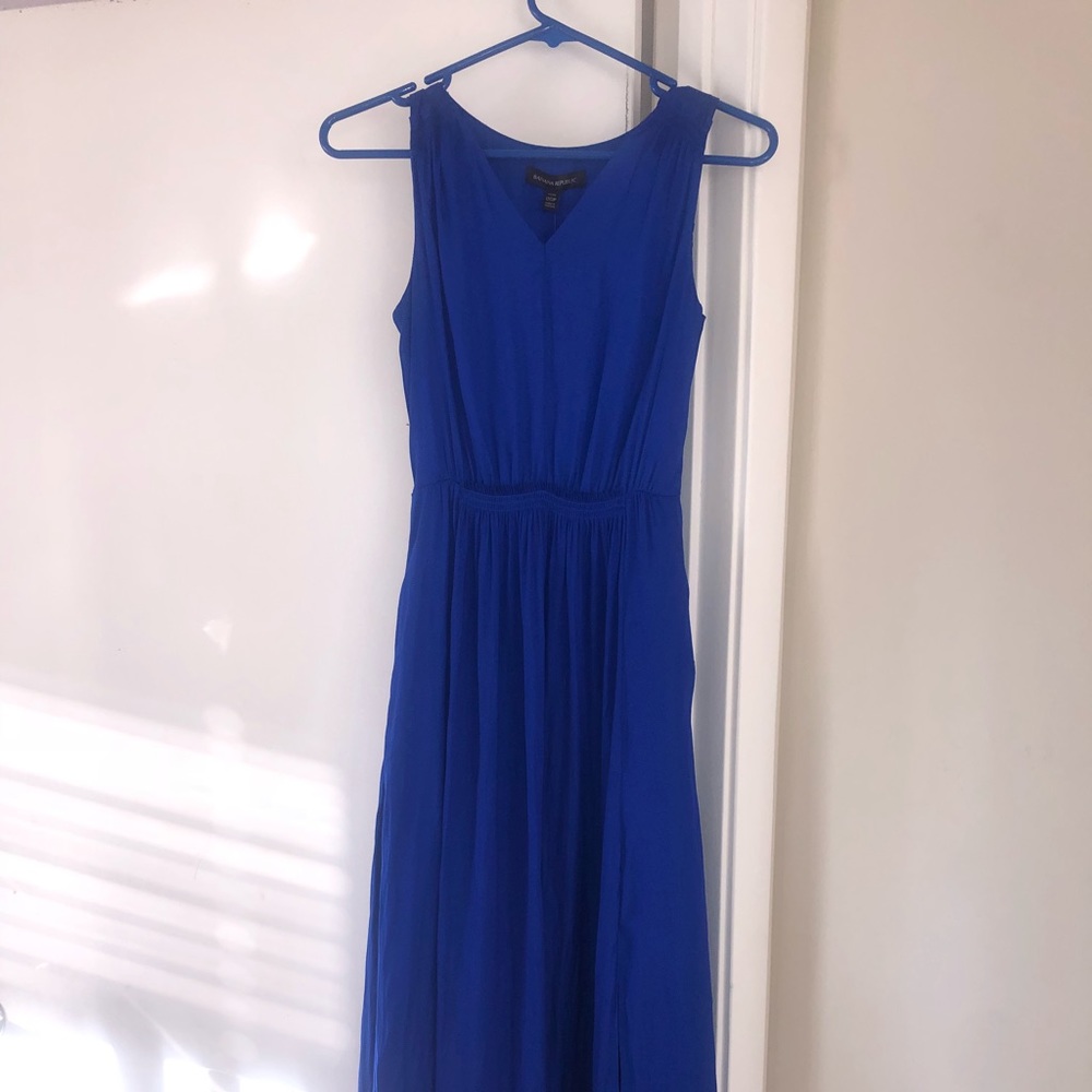 Banana Republic Blue Maxi Dress NWT